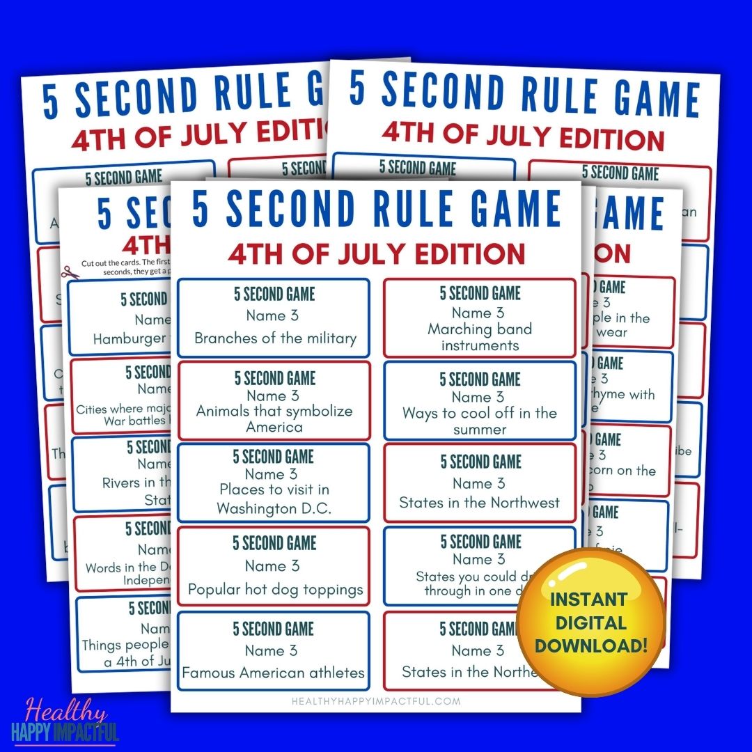 4th july 5 second game