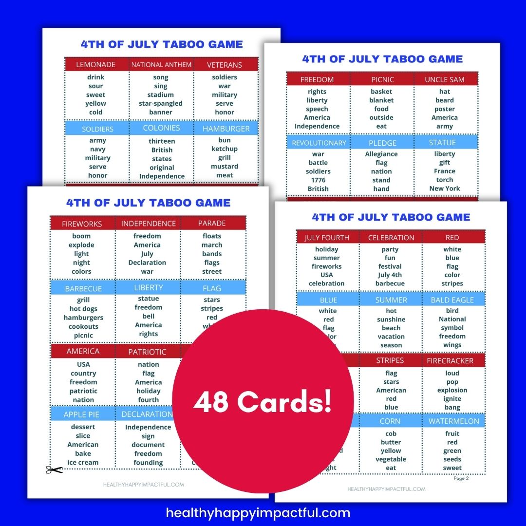 4th of July taboo game (Facebook Post (Square))